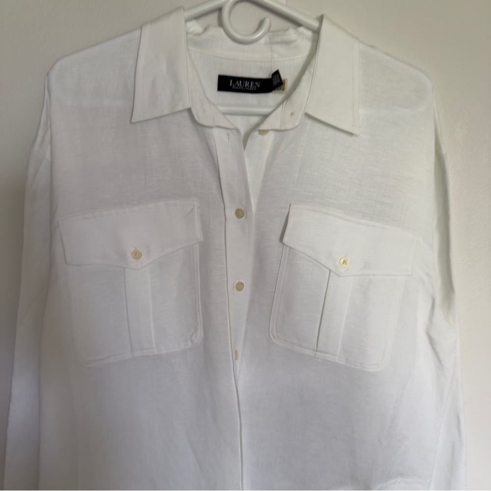 Ralph Lauren Classic White Shirt Dress - Picture 4 of 9